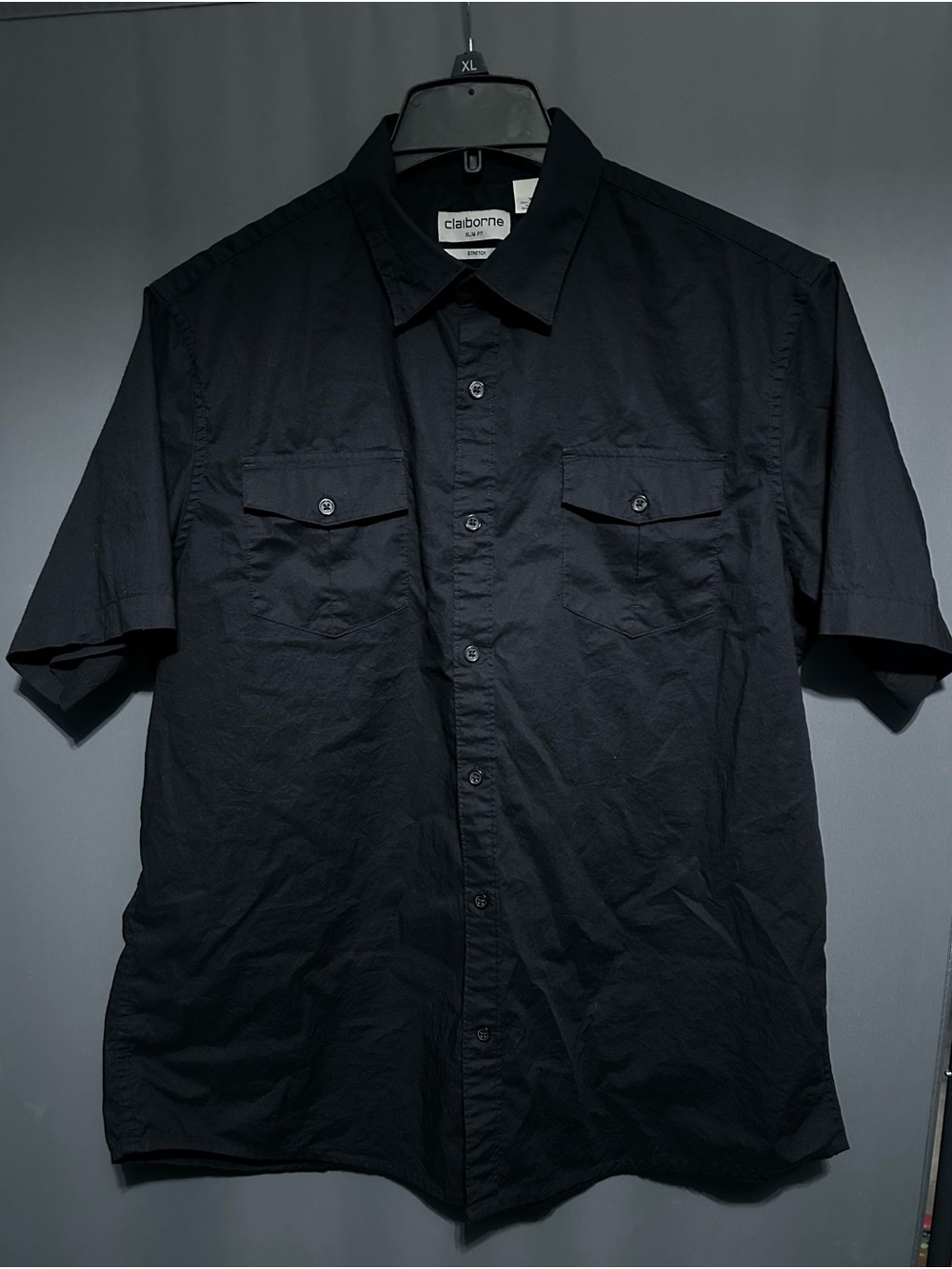 Liz Claiborne Men's Utility Short-Sleeve Button-Down Shirt